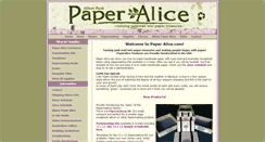 Desktop Screenshot of paperalice.com