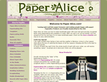 Tablet Screenshot of paperalice.com
